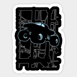 MONSTER TRUCK SUPER STAR Sticker